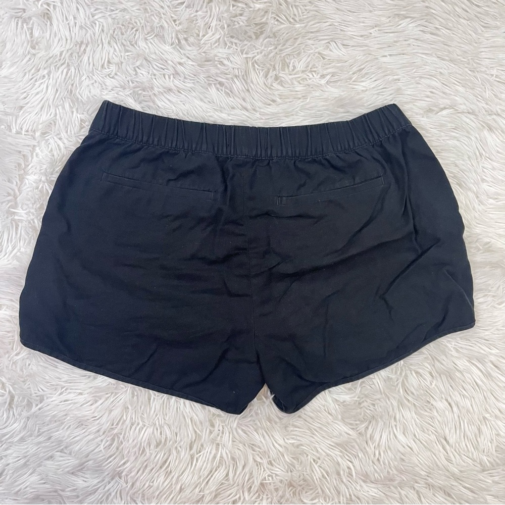 MADEWELL Solid Black Pull On Cotton Shorts Small - Picture 4 of 9